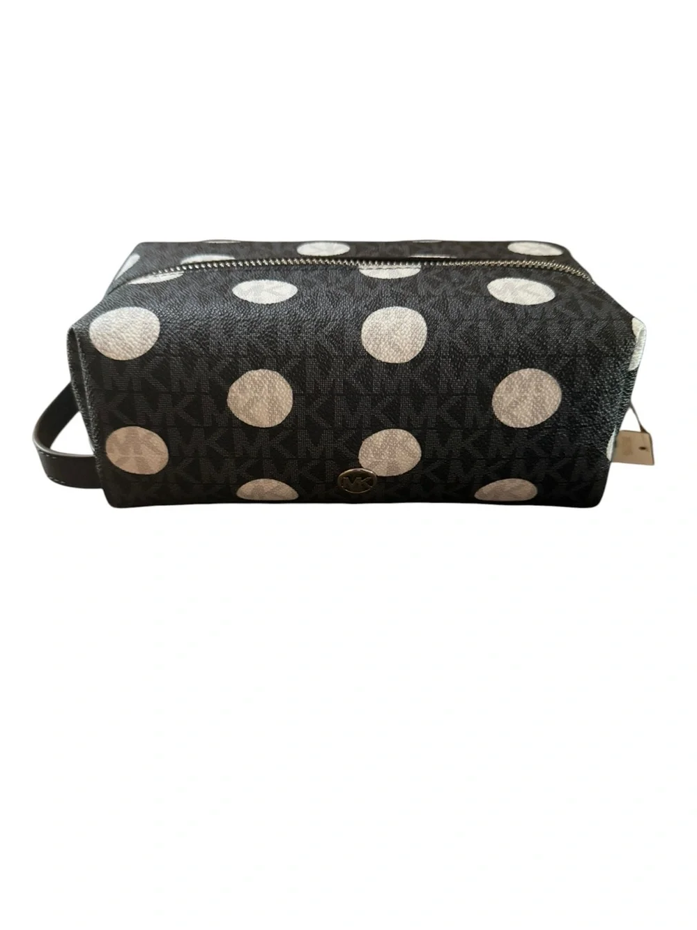 Michael Kors Cosmetic Pouch with White Polka Dots